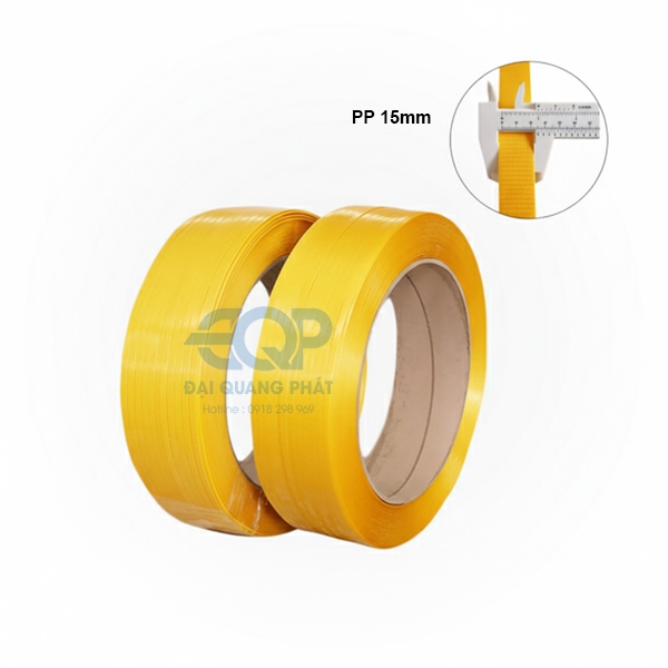Dây đai nhựa PP tiêu chuẩn bề rộng 15mm